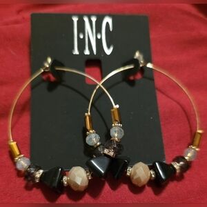 Beaded Hoop Earrings